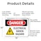 Signmission Electrical Shock Hazard Danger Sign, Aluminum, 14in W x 10in L, 2PK OS-2PACK-DS-A-1014-L-2215 - alternate 2